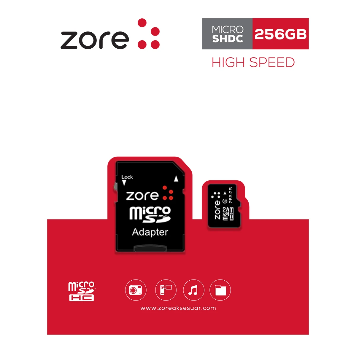 Zore Micro SD Hafıza Kartı 256GB image
