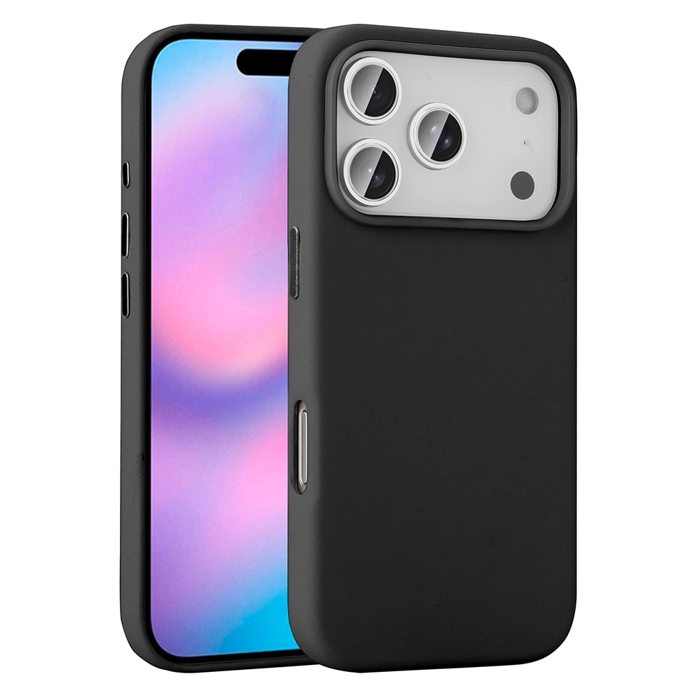Apple iPhone 17 Pro Max Kılıf M-safe Şarj Özellikli PU Deri Görünümlü Zore Kupra Kapak image