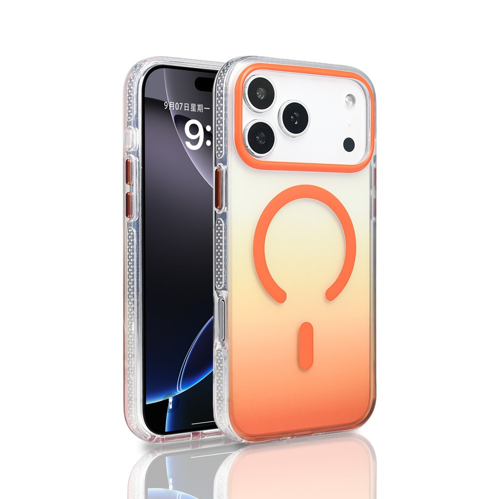 Apple iPhone 17 Pro Max Kılıf M-safe Şarj Özellikli Transparan Renk Geçişli Zore Toros Kapak image