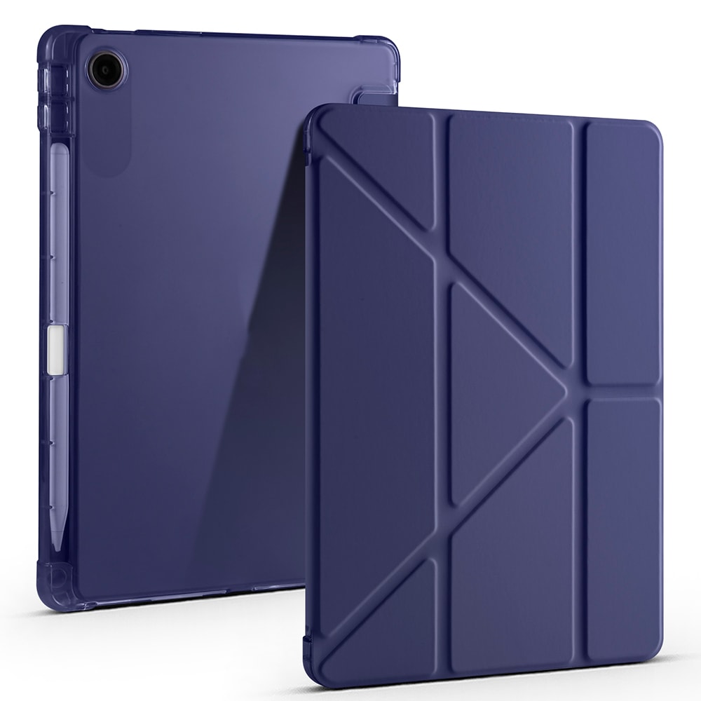 Lenovo Tab TB-311FU Kılıf Zore Tri Folding Kalem Bölmeli Standlı Kılıf image