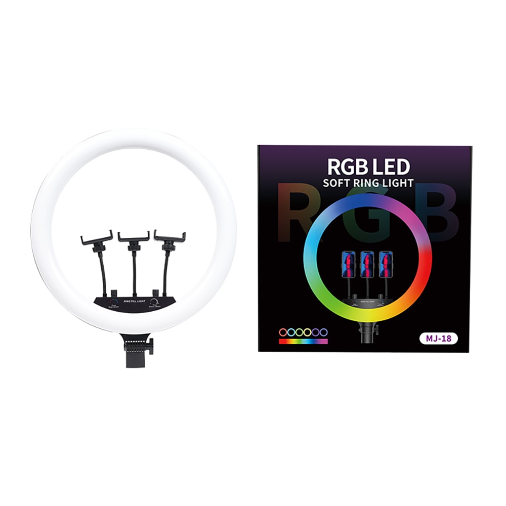 Zore MJ-56 Uzaktan Kumandalı 21 inç Işıklı Telefon Tutucu Ring Light