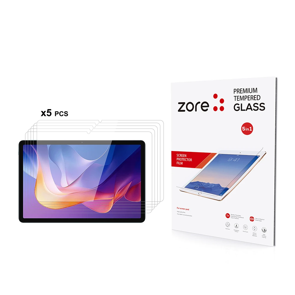 Xiaomi Redmi Pad 2 Zore 5in1 Tablet Temperli Cam Ekran Koruyucu image