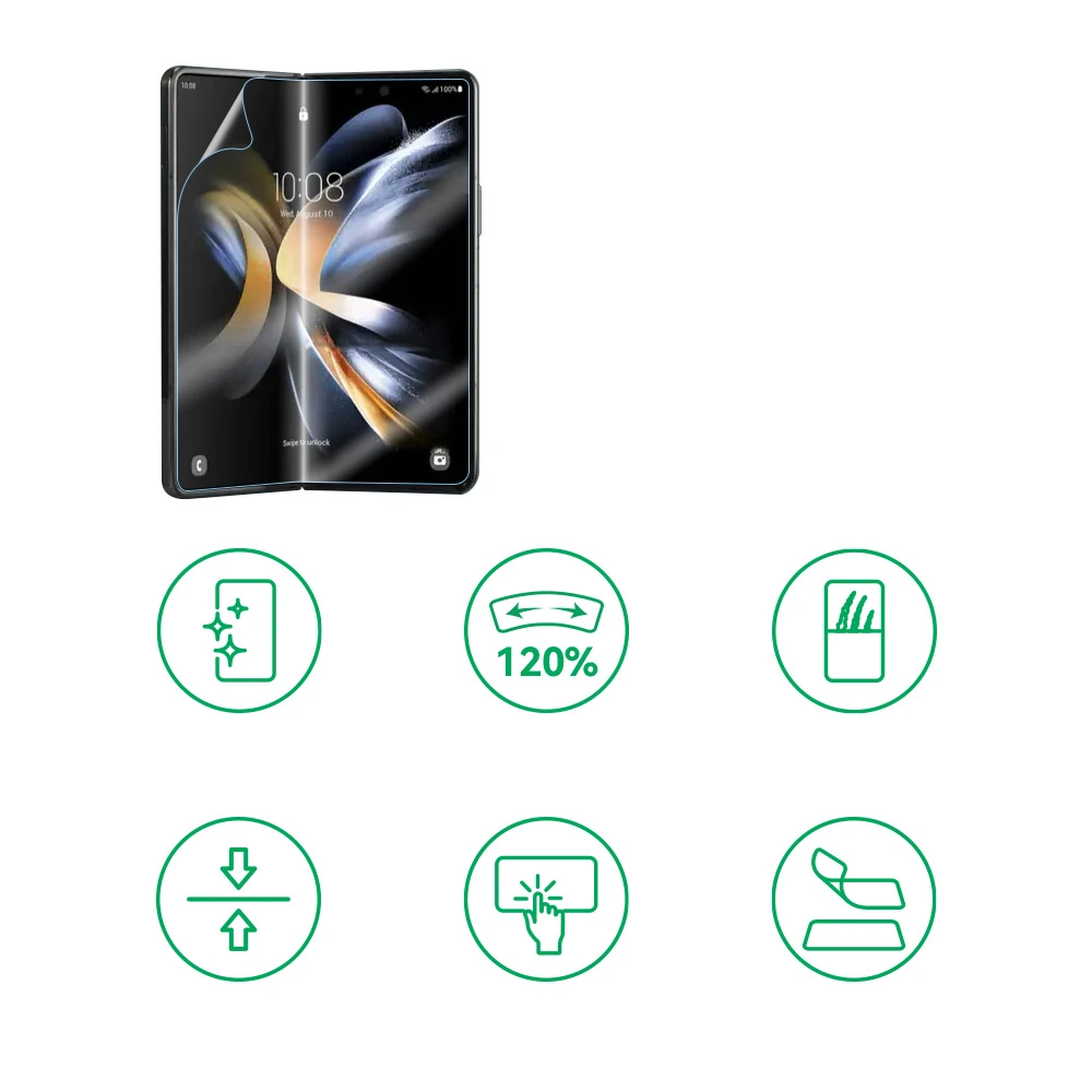Galaxy Z Fold 2 Zore Hizalama Aparatlı S-Fit Body Ekran Koruyucu