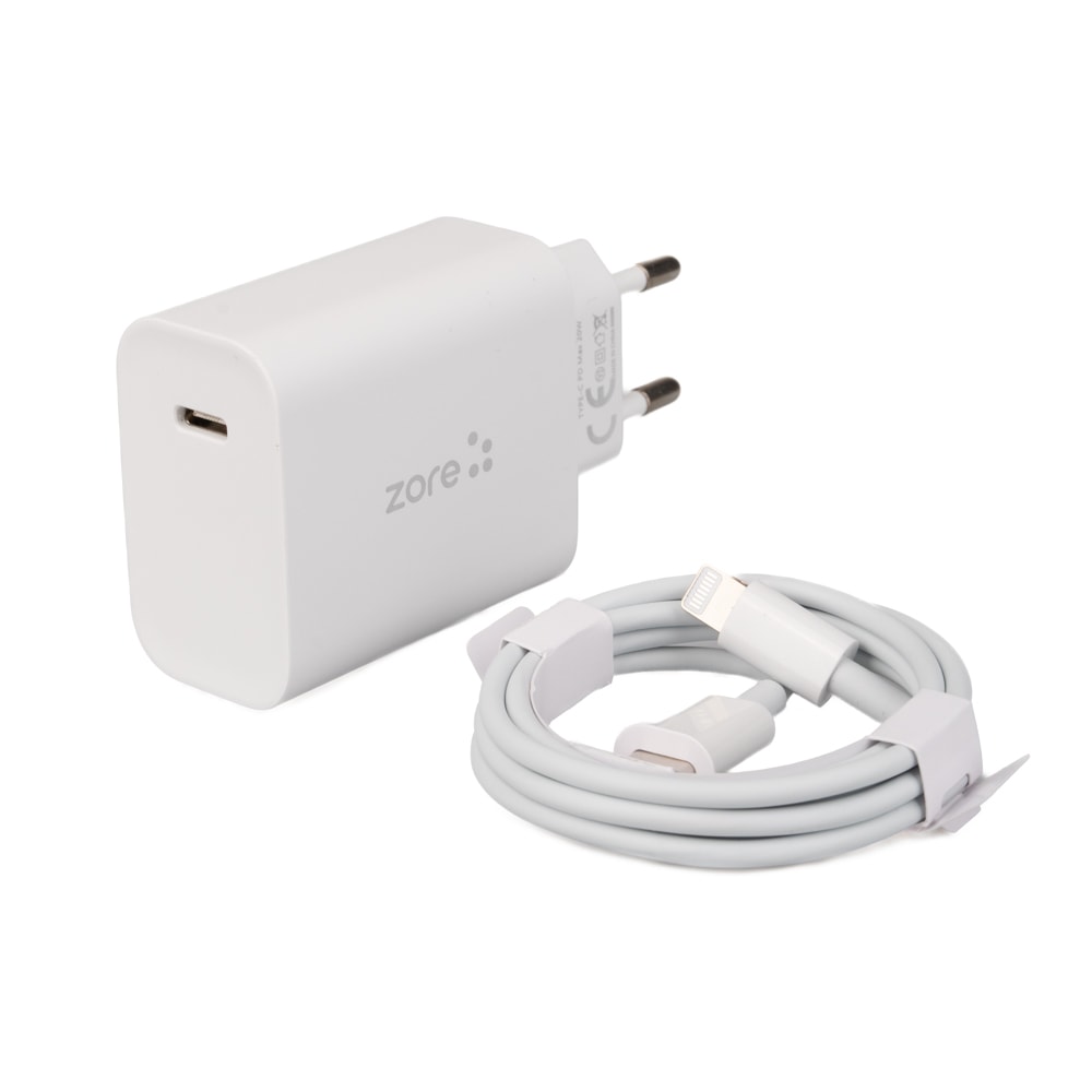 ​Zore XMac Serisi X7 Type-C to Lightning Ev Şarj Aleti 20W image