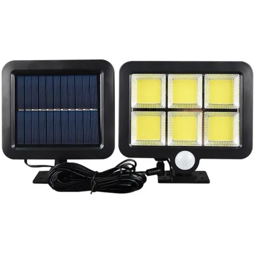 120 COB LED Solar Panelli 3 Modlu Duvar Lambası image