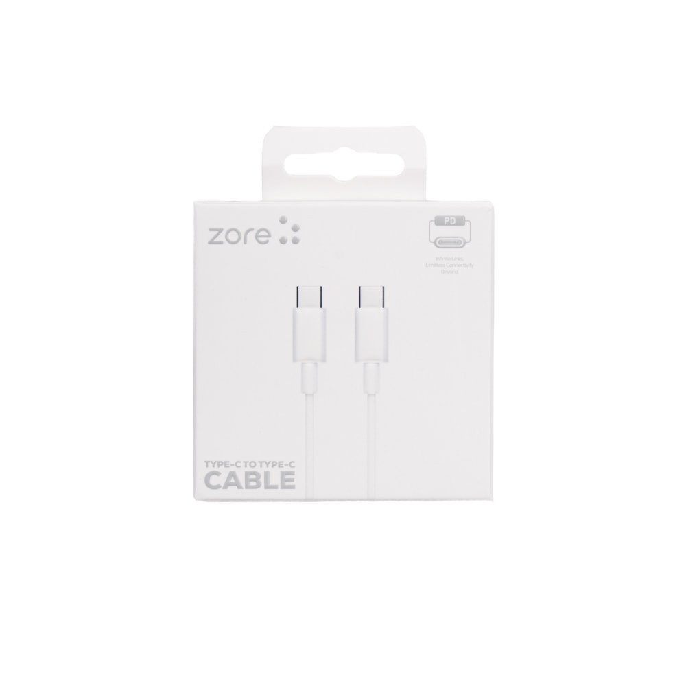 Zore ZR-41 Type-C to Type-C PD Hızlı Şarj Özellikli Data ve Şarj Kablosu 1M