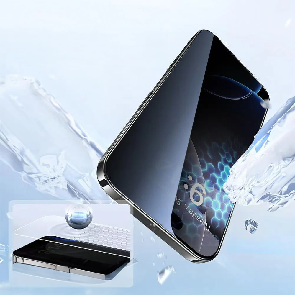 Apple iPhone 16 Pro Zore 3D Mobi HD Temperli Cam Ekran Koruyucu + Kolay Uygulama Aparatı