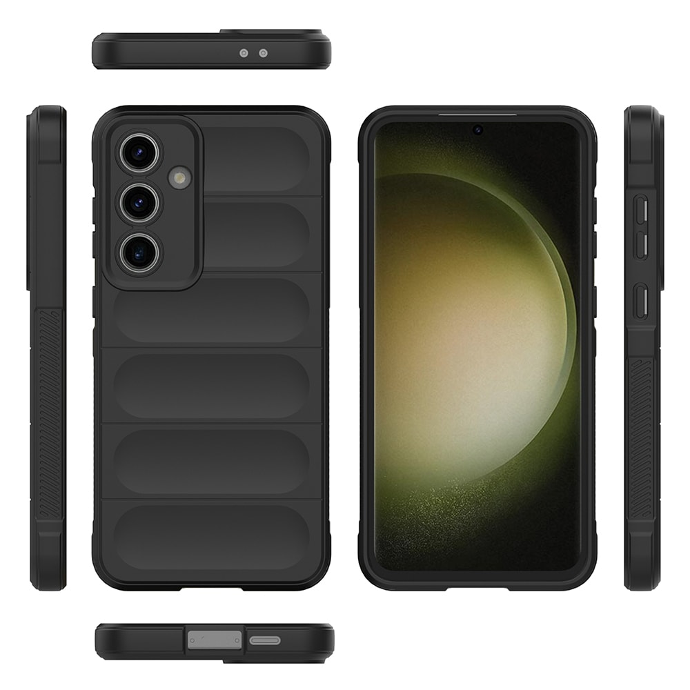 Galaxy S25 FE Kılıf Esnek TPU Oyuklu Arka Yüzey Tasarımlı Zore Etnik Silikon Kapak