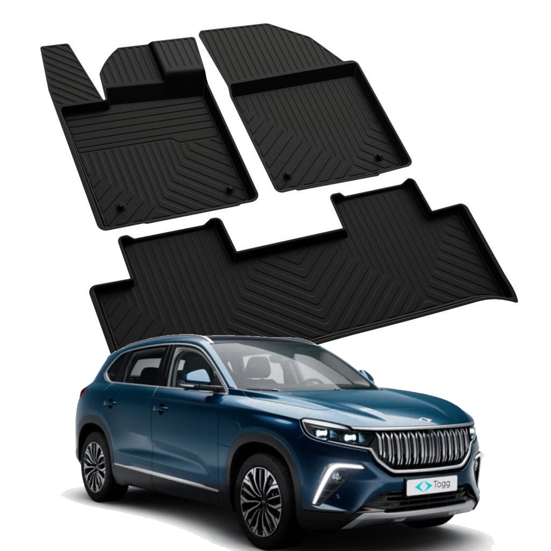 Togg T10X 2023-2024 Model Yılları İçin Uyumlu Yeo 4D Havuzlu Paspas Takımı