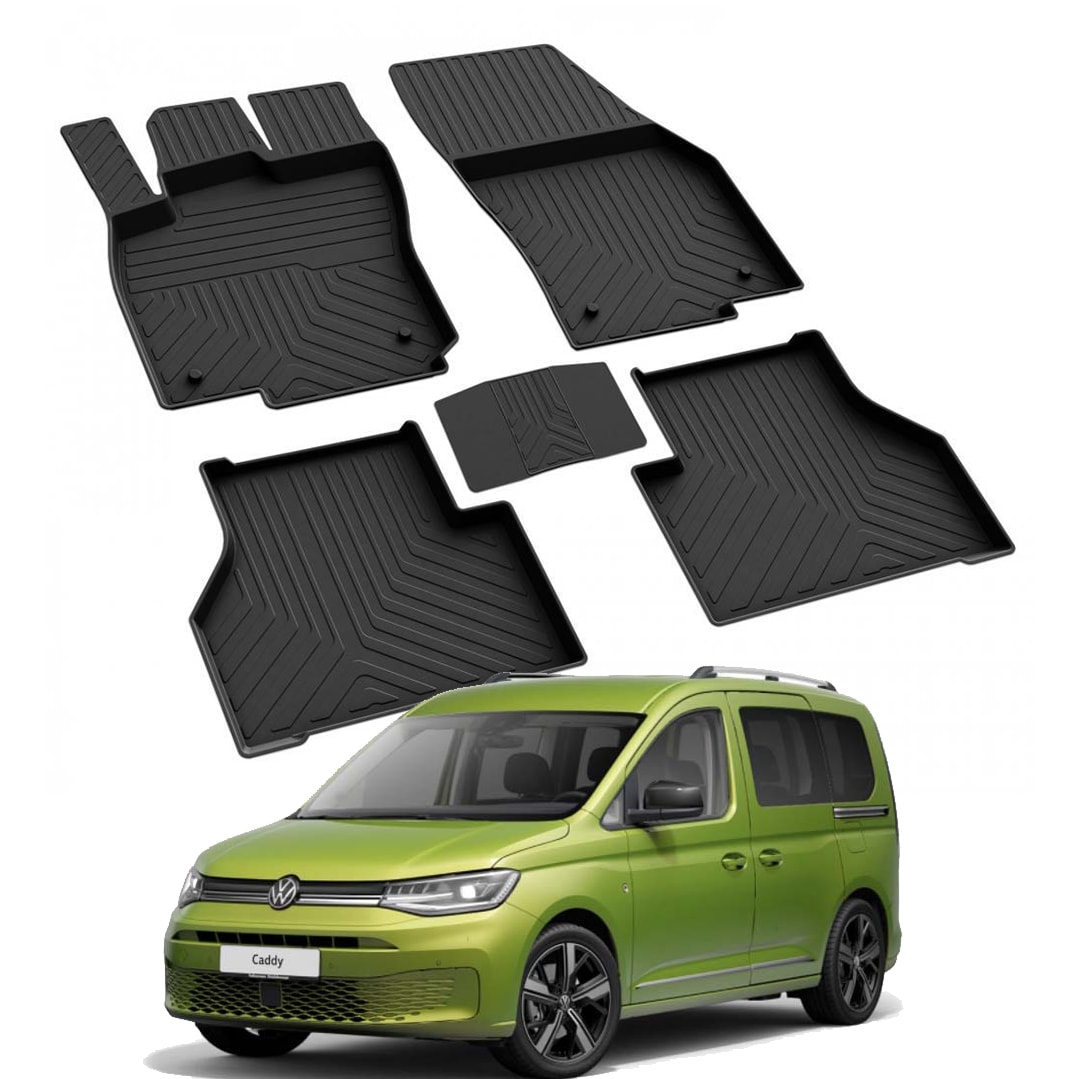 VOLKSWAGEN CADDY 5 2020-2024  Model Yılları İçin Uyumlu Yeo 4D Havuzlu Paspas Takımı