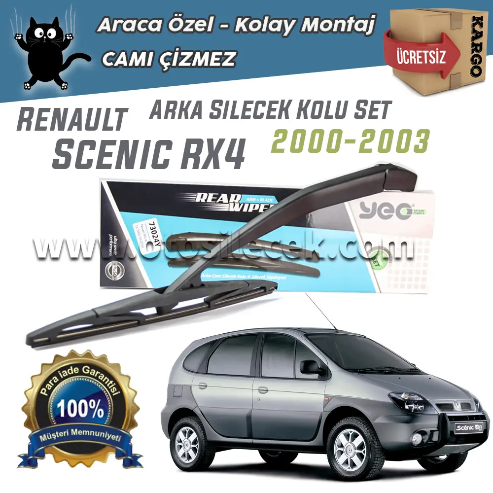 Renault Scenic RX4 2000–2003 Model Yılları İçin Uyumlu Yeo Arka kol Ve ...