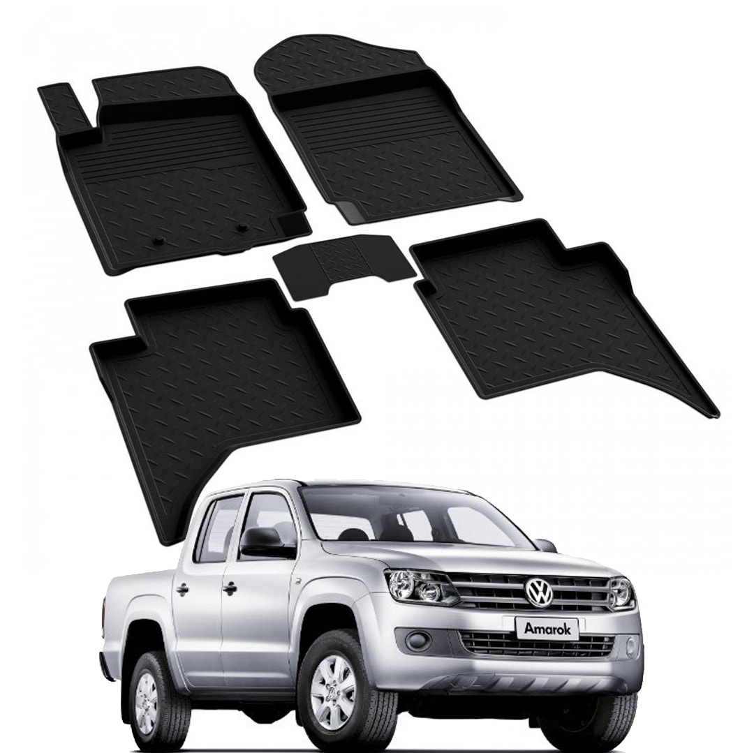 VOLKSWAGEN AMAROK 2010-2020 Model Yılları İçin Uyumlu Yeo 4D Havuzlu Paspas Takımı