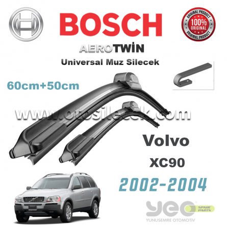 Volvo XC90 2002-2004  Model Yılları İçin Uyumlu Bosch Aerotwin Muz Silecek Takımı