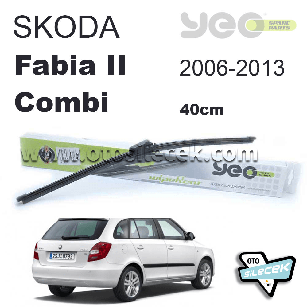 *Skoda Fabia II [5J2] 2006-2013 Model Yılları İçin Uyumlu Yeo Arka Silecek