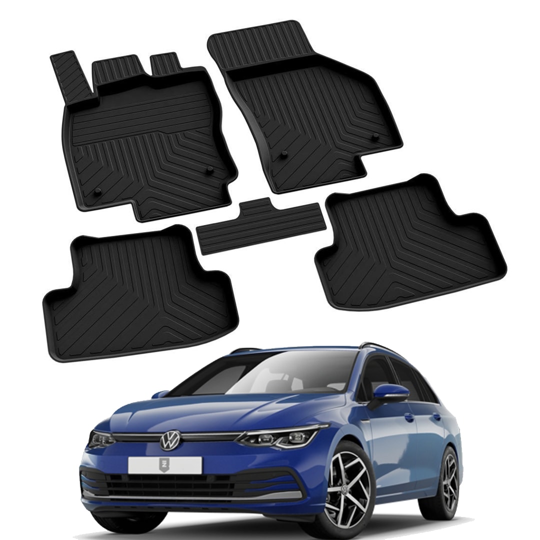 VOLKSWAGEN GOLF 8(OTOMATİK VİTES) 2020-2024 Model Yılları İçin Uyumlu Yeo 4D Havuzlu Paspas Takımı