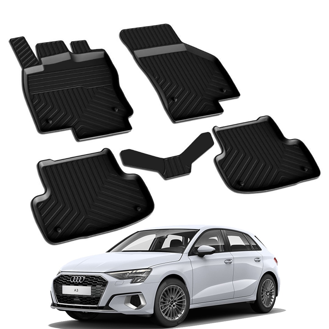 Audi A3 2012-2020 Model Yılları İçin Uyumlu Yeo 4D Paspas Takımı