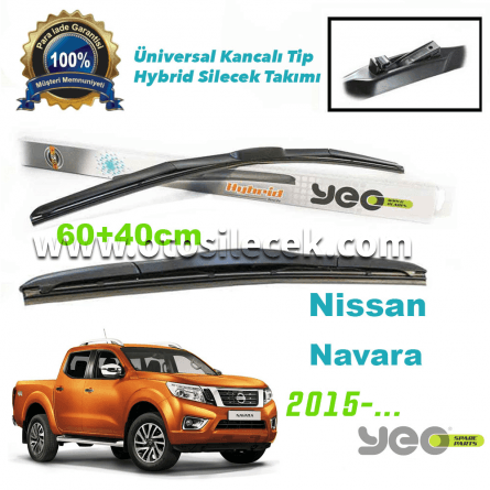 Nissan Navara Hybrid 2015-. ..Ve Sonrası Model Yılları İçin Uyumlu Silecek Takımı YEO
