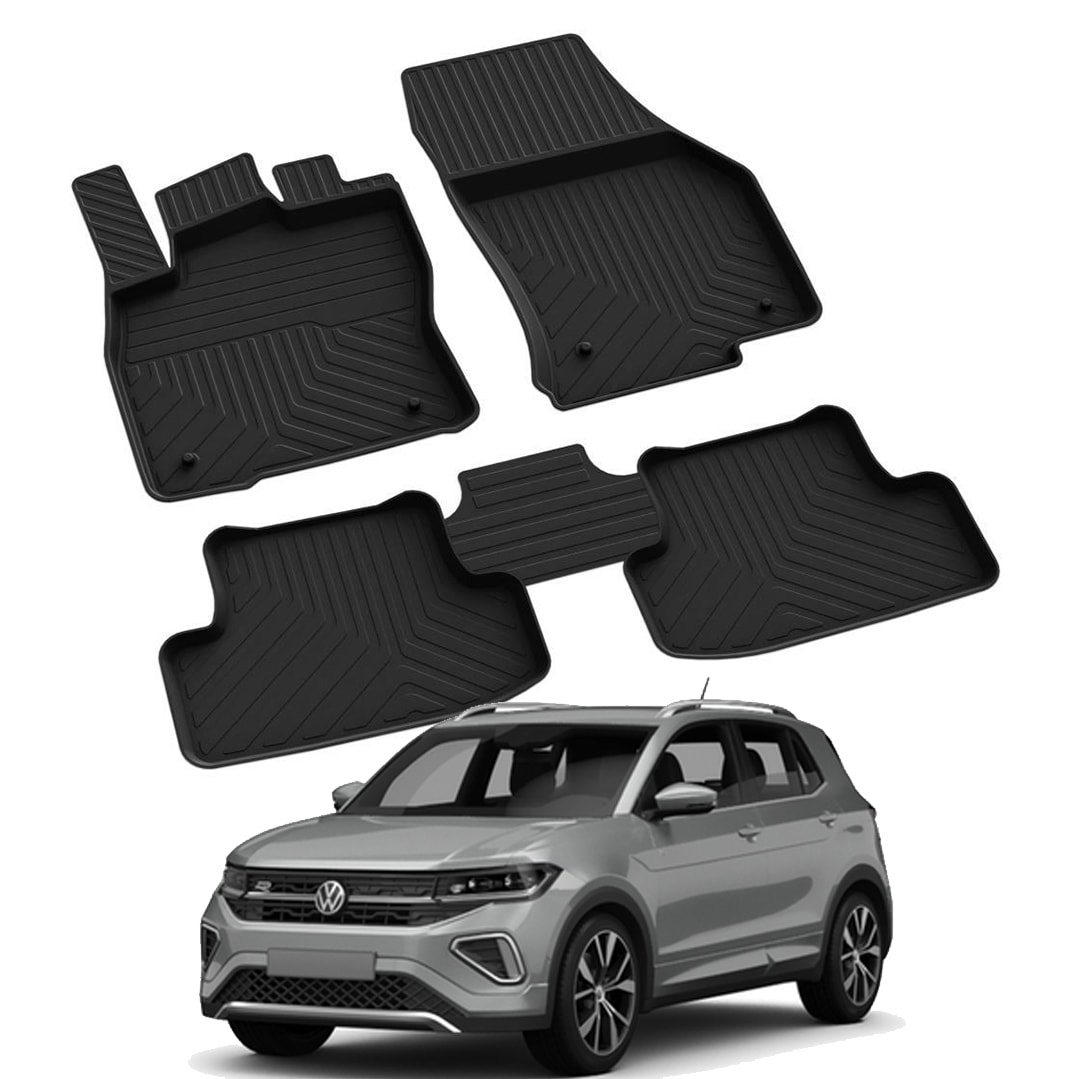 VOLKSWAGEN T-CROSS 2019-2024 Model Yılları İçin Uyumlu Yeo 4D Havuzlu Paspas Takımı