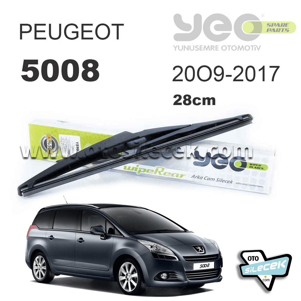 Peugeot 5008 I [T8] 09.2009-12.2017 Model Yılları İçin Uyumlu Yeo Arka Silecek