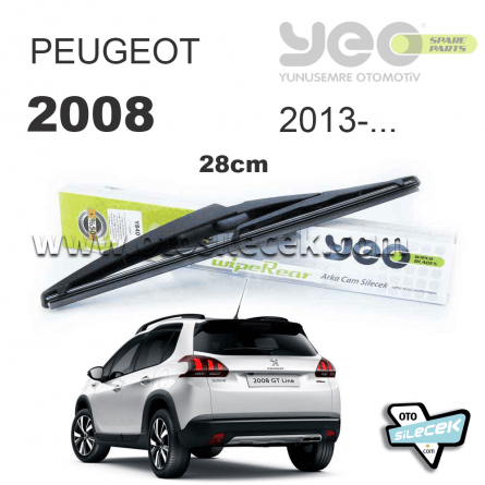 Peugeot 2008 03.2013-..Ve Sonrası Model Yılları İçin Uyumlu Yeo Arka Silecek