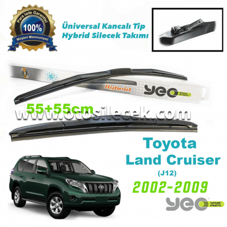 Toyota Land Cruiser (J12) YEO Hybrid 2002-2009 Model Yılları İçin Uyumlu Silecek