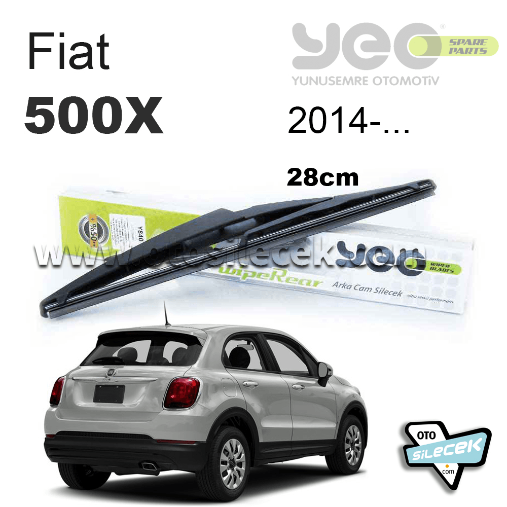 Fiat 500X 11.2014-..Ve Sonrası Model Yılları İçin Uyumlu Yeo Arka Silecek