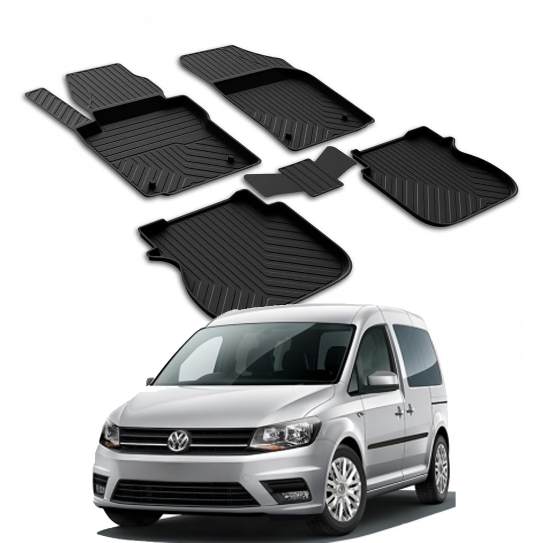 VOLKSWAGEN CADDY 3 2004-2015 Model Yılları İçin Uyumlu Yeo 4D Havuzlu Paspas Takımı