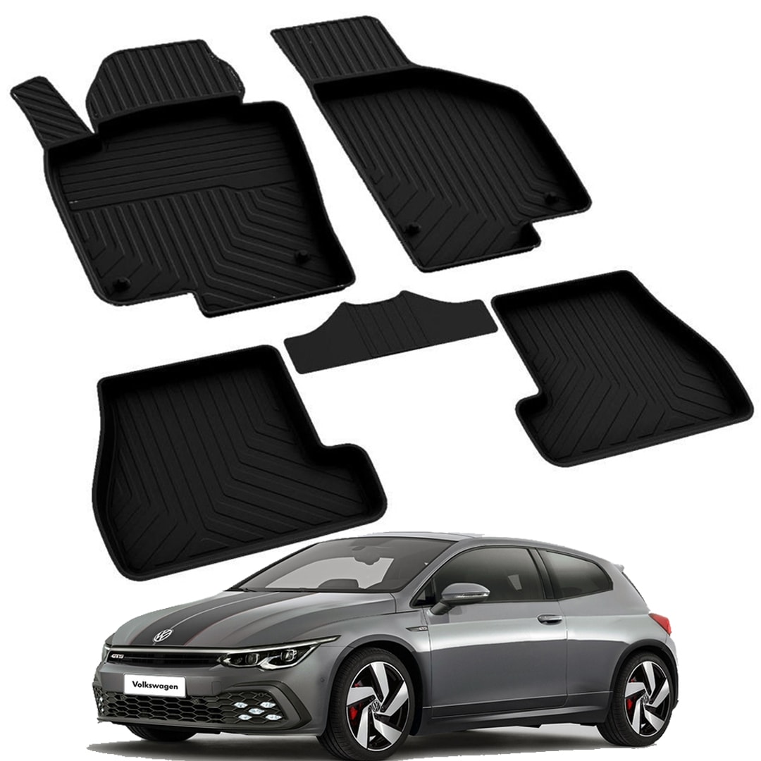 VOLKSWAGEN SCIROCCO 2009-2024 Model Yılları İçin Uyumlu Yeo 4D Havuzlu Paspas Takımı