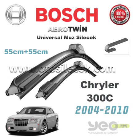 Chrysler 300C 2004-2010 Model Yılları İçin Uyumlu Bosch Universal Muz Silecek Takımı
