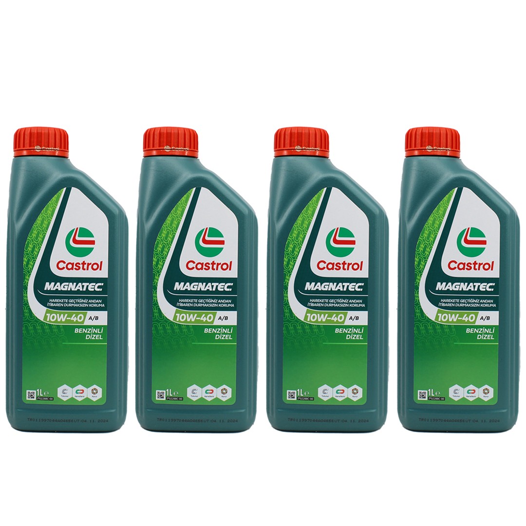 Castrol Magnatec 10W40 1 Lt Sentetik Motor Yağı (4 Adet)