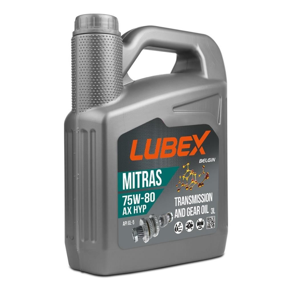 Lubex Mitras AX HYP 75W80 3 Lt Şanzıman Yağı (2 Adet)