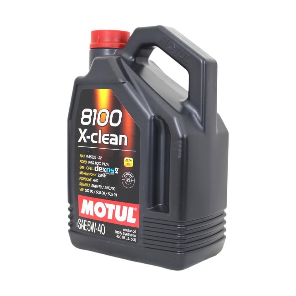 Motul 8100 X-Clean 5W40 4 Lt Tam Sentetik Motor Yağı (2 Adet)