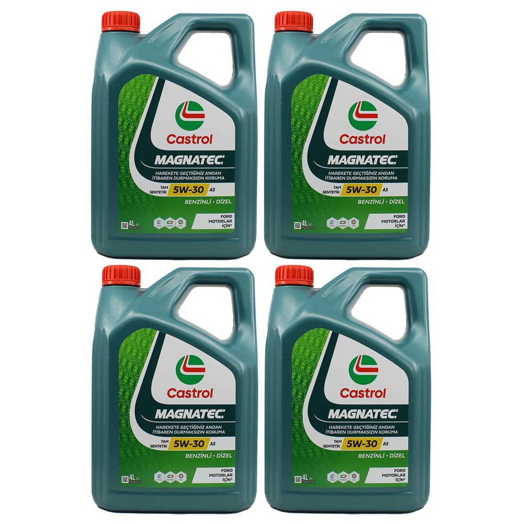 Castrol Magnatec 5W30 A5 4 Lt Tam Sentetik Motor Yağı (4 Adet)