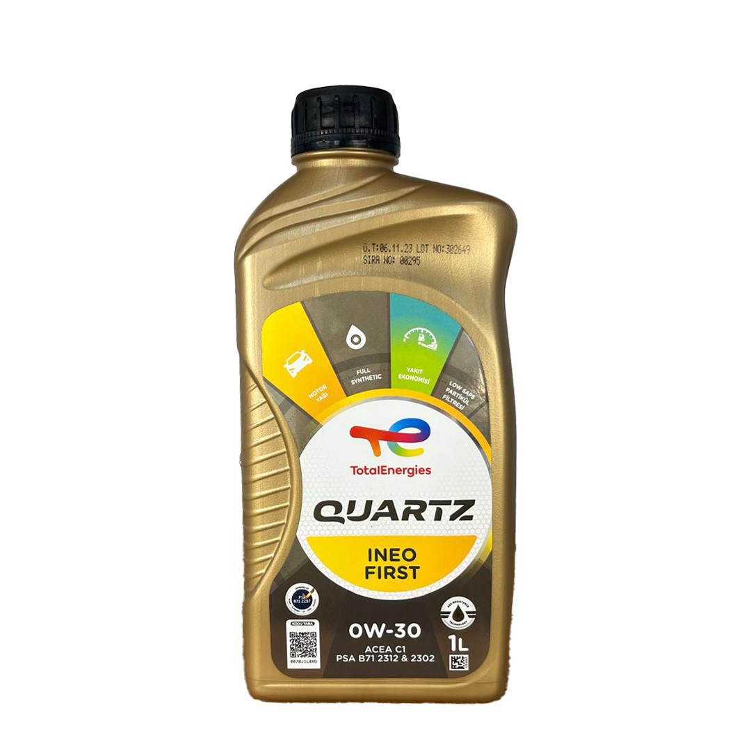 Total Quartz Ineo First 0W30 1 Lt Partiküllü Motor Yağı