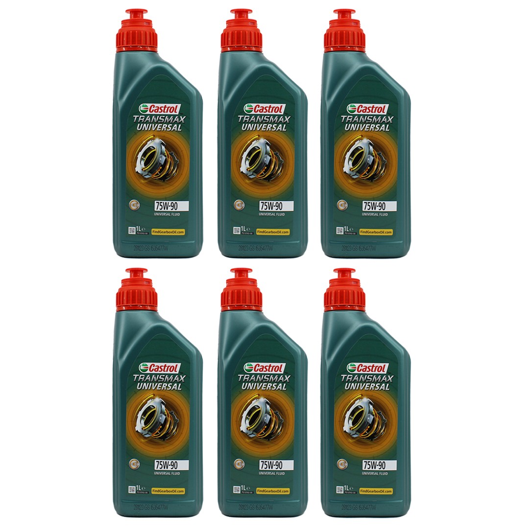 Castrol Transmax Universal 75W90 1 Lt Şanzıman Yağı (6 Adet)