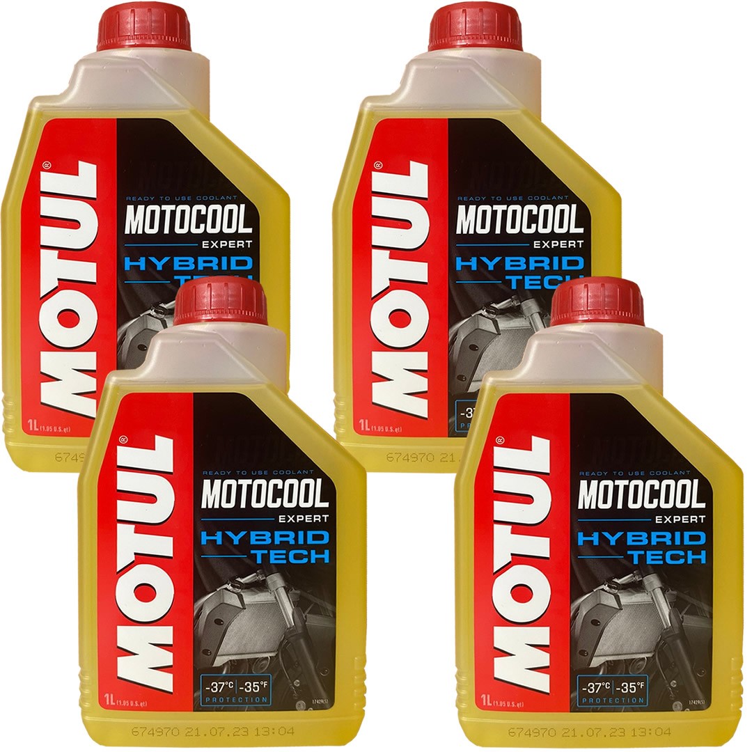 Motul Motocool Expert 1 Lt Motosiklet Sarı Antifriz (4 Adet)