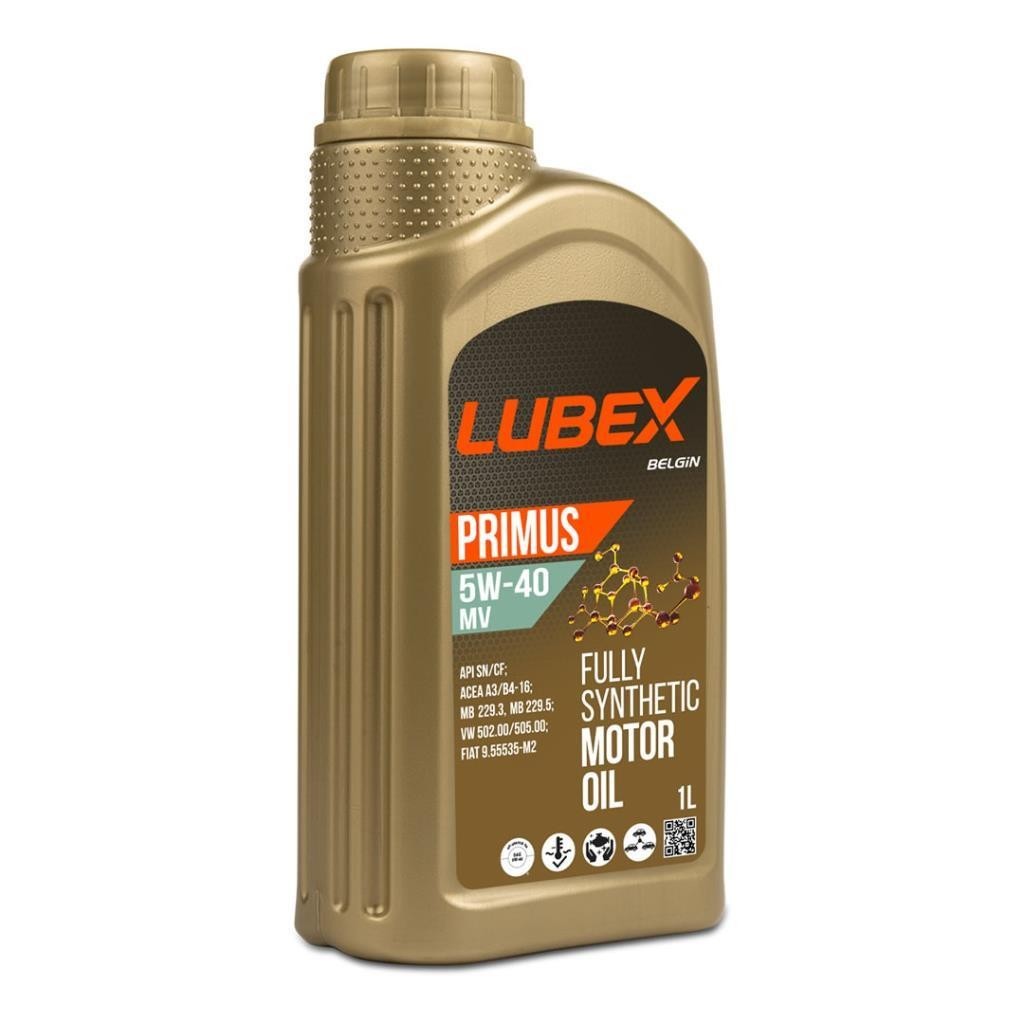 Lubex Primus MV 5W40 1 Lt Tam Sentetik Motor Yağı (4 Adet)