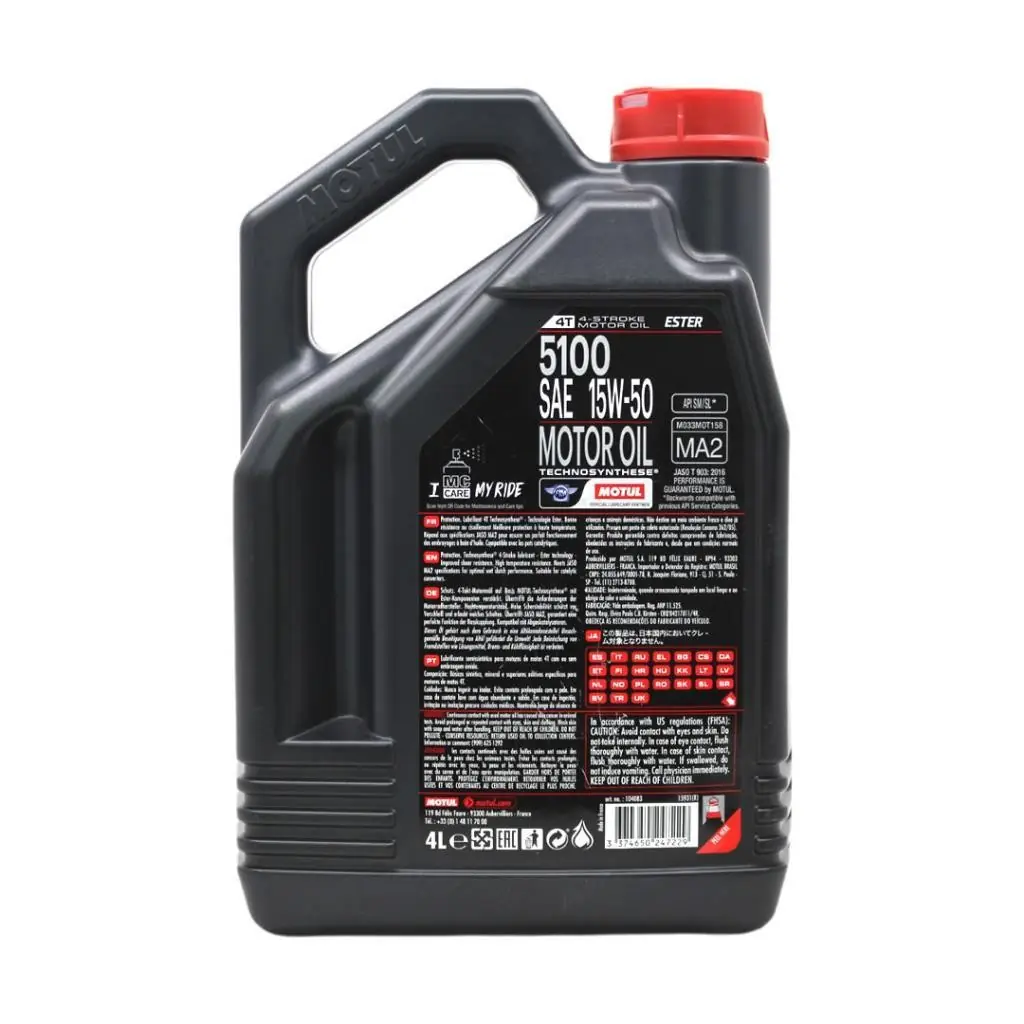 Aceite Motul Semisintético 15w50 4t Technosynthese 5100 - Foto 10