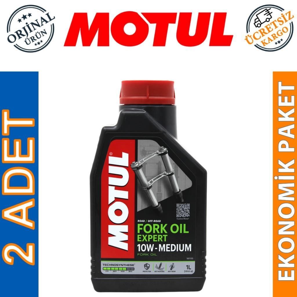 Motul Fork Oil Expert Medium 10W 1 Lt Amortisör Yağı (2 Adet)