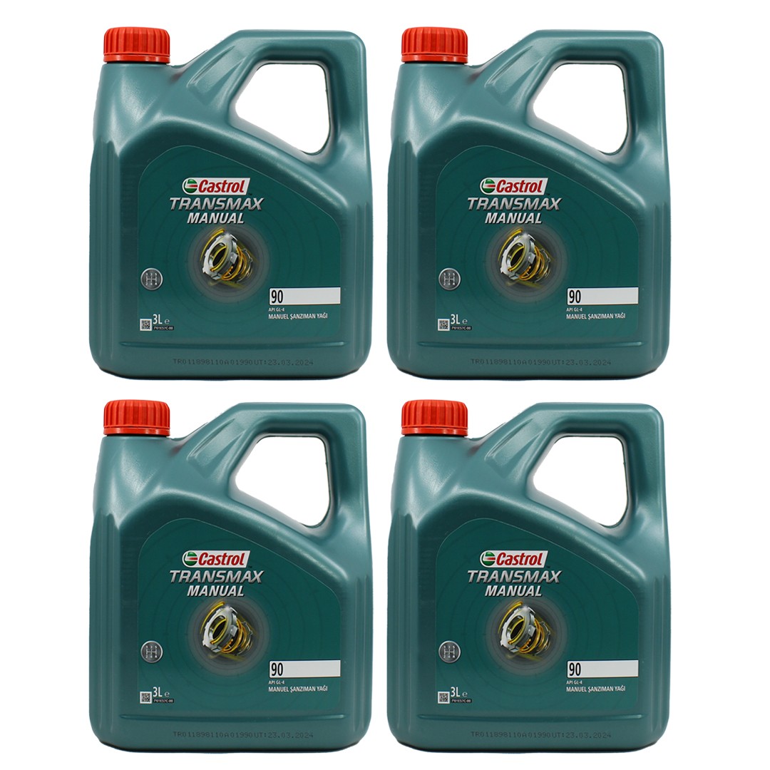 Castrol Transmax Manual 90 3 Lt Şanzıman Dişli Yağı (4 Adet)