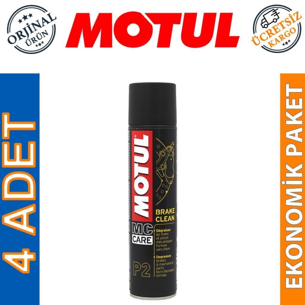 Motul P2 Brake Clean Sprey 400 Ml Fren Balata Temizleyici (4 Adet)