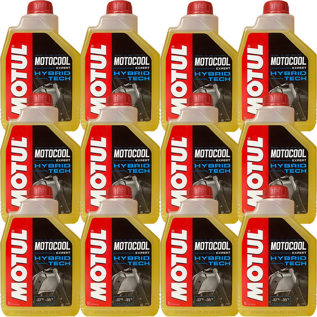 Motul Motocool Expert 1 Lt Motosiklet Sarı Antifriz (12 Adet)