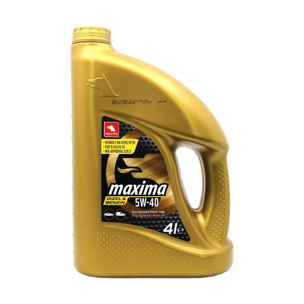 Petrol Ofisi Maxima 5W40 4 Lt Motor Yağı Fiyatı | Oilmarkt