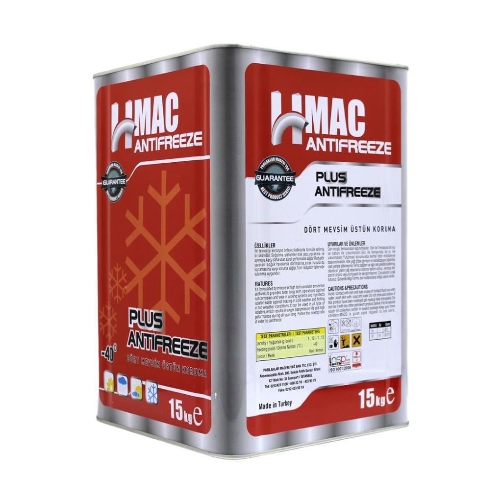H-Mac Organik Kırmızı Antifriz -40 Derece 15 Kg (10 Adet)