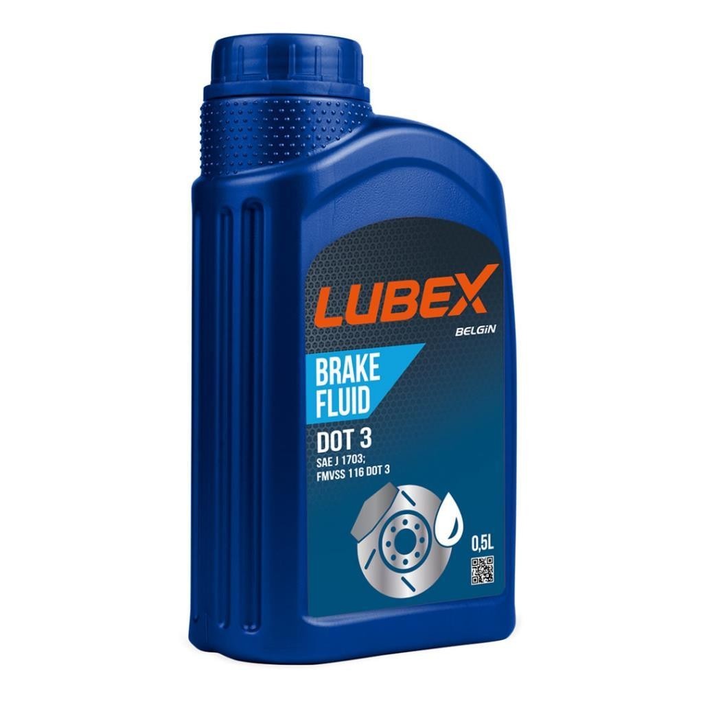 Lubex Brake Fluid DOT 3 Fren Hidrolik Yağı 500 Ml (2 Adet)