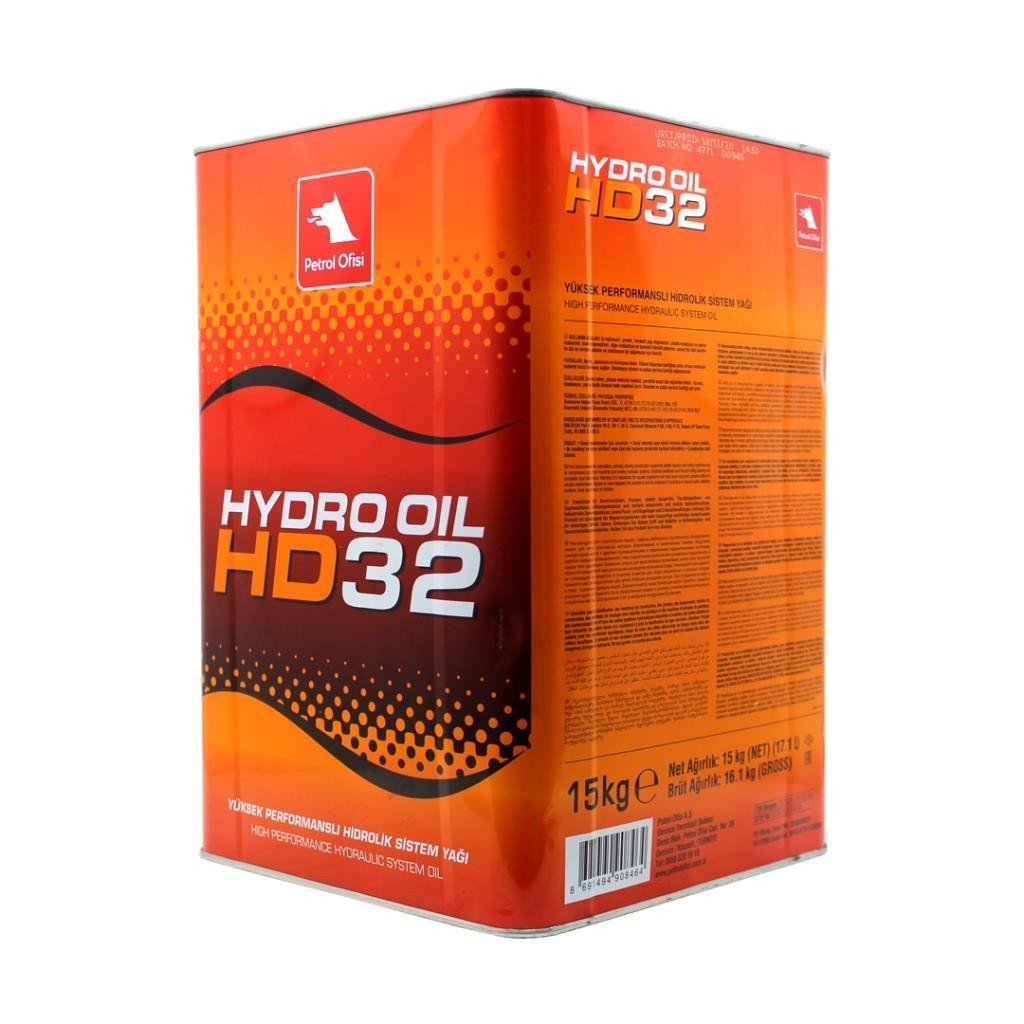 Petrol Ofisi Hydro Oil HD 32 15 Kg Hidrolik Sistem Yağı