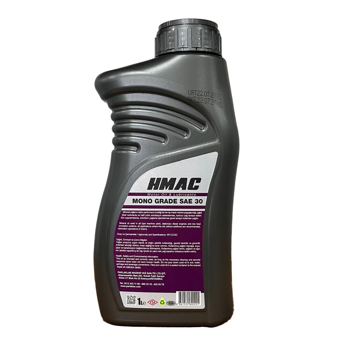 HMAC Monograde SAE 30 1 Lt Motor Yağı