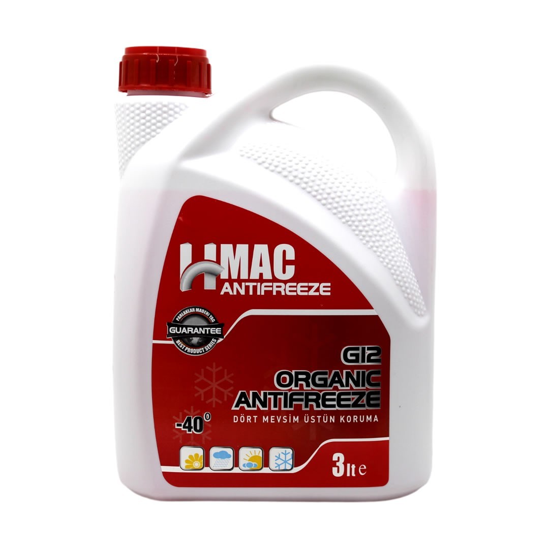 H-Mac Organik Kırmızı Antifriz -40 Derece 3 Lt (4 Adet)