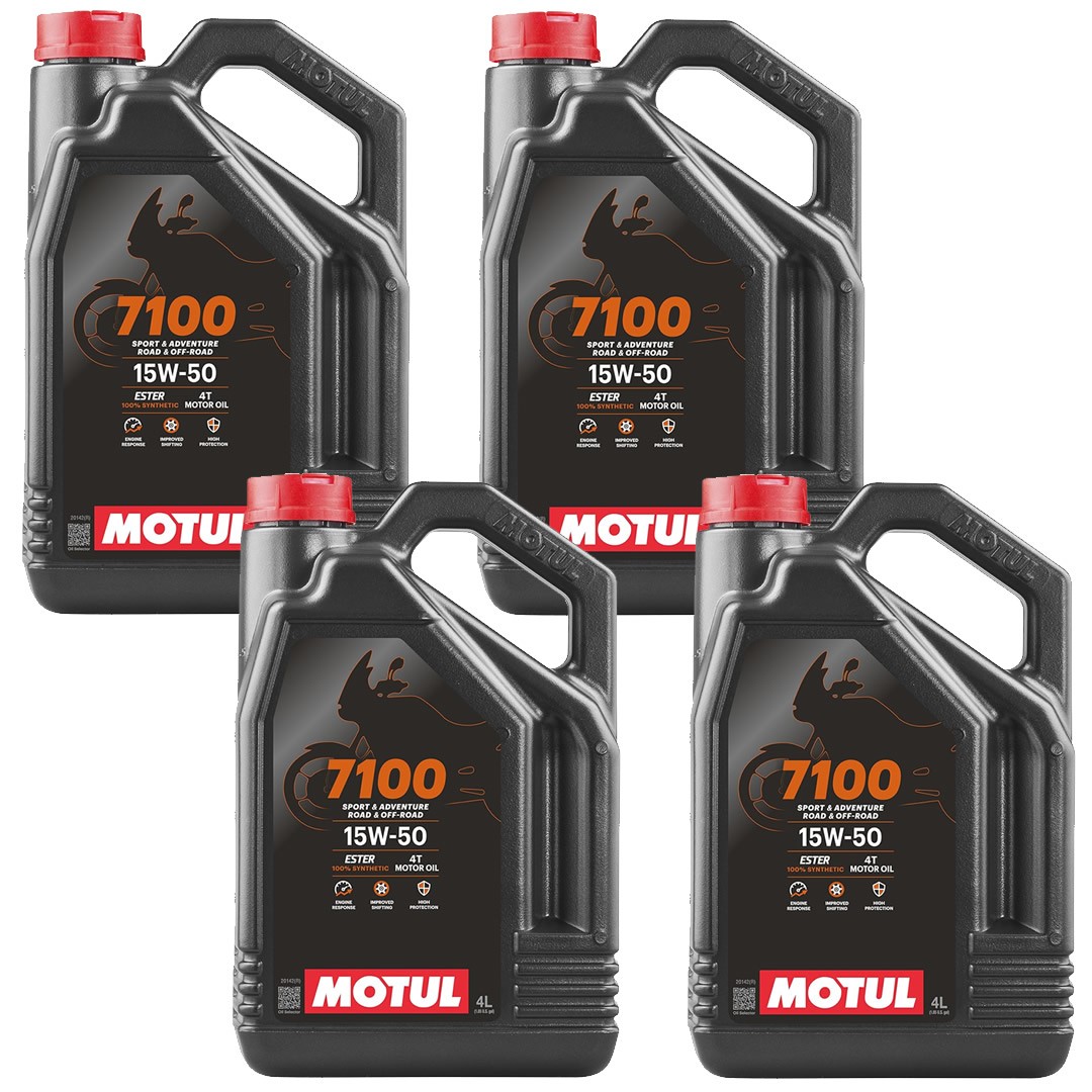 Motul 7100 4T 15W50 4 Lt Motosiklet Yağı (4 Adet)
