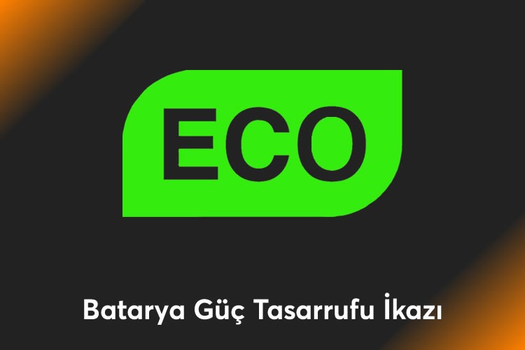 Elektrikli Araç Batarya Güç Tasarrufu İkazı